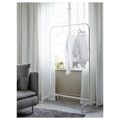 中古【IKEA/イケア】 MULIG ムーリッグ ハンガーラック, ホワイト, 99x152cmの画像