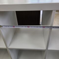 J1497【リユースのサカイ柏店】IKEA　イケア　シェルフユニット　カラックス　ホワイト　クリーニング済みの画像