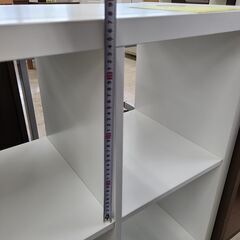 J1497【リユースのサカイ柏店】IKEA　イケア　シェルフユニット　カラックス　ホワイト　クリーニング済みの画像