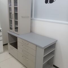 ★リユースのサカイ日立店★HJ7752 パモウナ レンジボード グレー H200×D57×W149 クリーニング済み の画像
