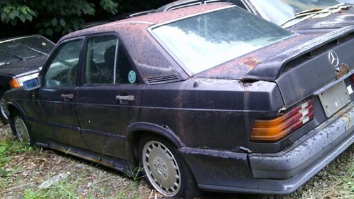 Mベンツ190E-25-16Vコスワースリペアー後車体販売―数の少ない貴重な車体です