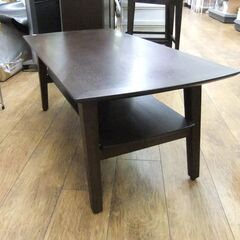 東洋ファニチャー センターテーブル ローテーブル 幅100×奥行50×高さ40cm ブラウン 木製 札幌市 厚別区の画像