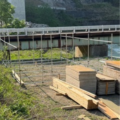 河川拡張工事に伴ないフレコン作成　の画像