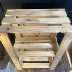 美品 コーナンオリジナル 木製ラック 3段の画像
