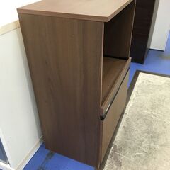 ★リユースのサカイ横浜南店★YM1442 NITORI レンジ台 ブラウン W60×D40×H90 クリーニング済みの画像