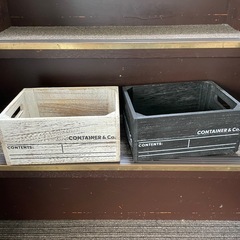 ヴィンテージっぽい箱　木の画像