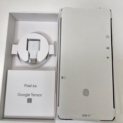 【中古美品】Google Pixel 6a (Chalk) 128GB SIMフリー 値引き交渉は可能です。の画像