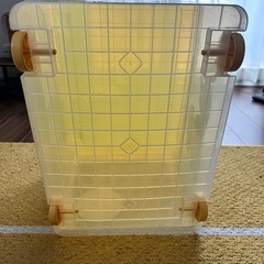 【使用感あり・破損なし】プラスチック　衣装ケース　スヌーピー　75L　の画像