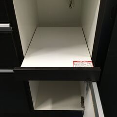 ★リユースのサカイ横浜南店★YM1443 NITORI レンジ台 ブラウン/ホワイト W150×D85×H51 クリーニング済みの画像