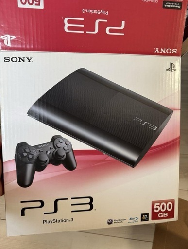 【大幅値下げ！】ソフト3本付き！ PlayStation 3 500GB 未使用品 本体+箱のみ
