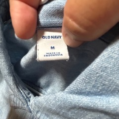 【古着】OLD NAVY シャツワンピース M ライトブルーの画像