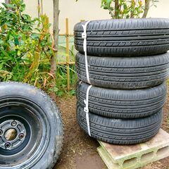 タイヤ＆ホイール（中古）：付属品としてスペアタイヤ（未使用）の画像