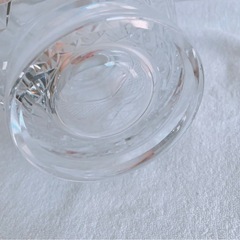 訳あり　24cm 花瓶　KAGAMI CRYSTAL の画像