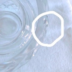 訳あり　24cm 花瓶　KAGAMI CRYSTAL の画像