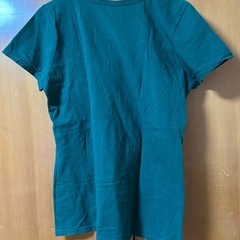 【古着】沖縄 JAPAN プリント 半袖Tシャツ グリーン　レディース　Lサイズの画像