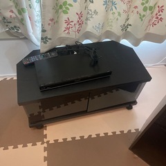 受け渡しの方決定。全て0円！Panasonicブルーレイレコーダー、テレビ台、棚の画像