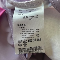 ラプンツェル スイムウェア 110cm 未使用の画像