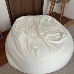 無印良品 ビーズクッション　本体＋カバーセットの画像