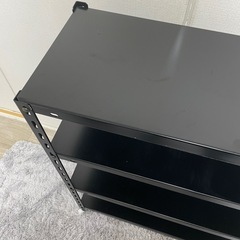 スチールラック 80×30×95cm 4段 キャスター付きの画像