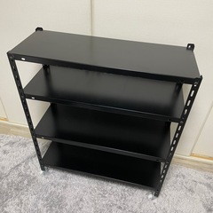 スチールラック 80×30×95cm 4段 キャスター付きの画像