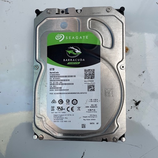Seagate Barracuda 6TB 内蔵型HDD