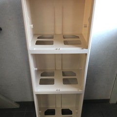 3段分別ゴミ箱　キャスター付きの画像