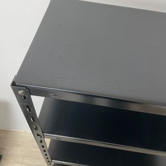 スチールラック 60×30×120cm 4段 ブラックの画像