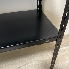 スチールラック 60×30×120cm 4段 ブラックの画像