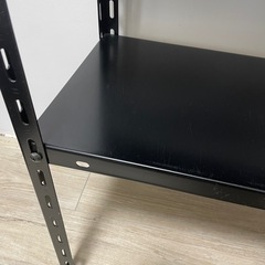 スチールラック 60×30×120cm 4段 ブラックの画像