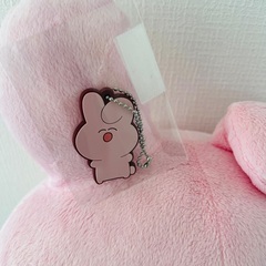 P丸様。メガジャンボぬいぐるみ　うさぎさん、でふぉラバ！ ガチャ キーホルダーの画像