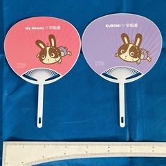 ★非売品　マイメロディー　ぬいぐるみ　うちわ2個　の画像