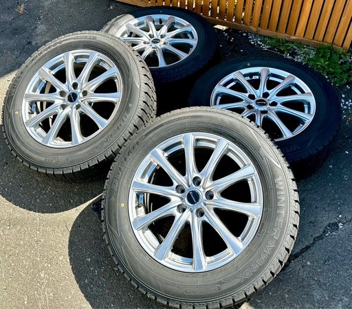 【只今商談中となりました】スタッドレスタイヤ・17インチアルミ4本セット中古状態良好タイヤバリ溝