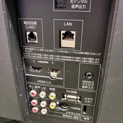 古い40インチ型テレビの画像