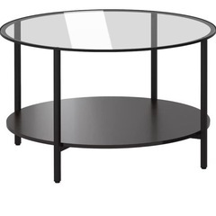 IKEA ガラス丸テーブルの画像
