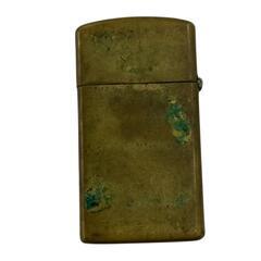 170590 現状品 ZIPPO ジッポ オイルライター SOLID BRASS レプリカ 真鍮 [1000021828019]の画像