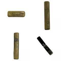 170590 現状品 ZIPPO ジッポ オイルライター SOLID BRASS レプリカ 真鍮 [1000021828019]の画像