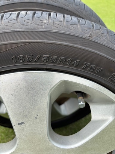 ワゴンＲ純正ホイールセット　バリ山