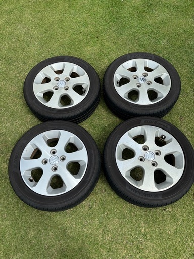 ワゴンＲ純正ホイールセット　バリ山