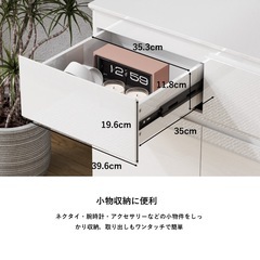 キャビネット 幅120×奥行40×高さ83cm サイドボード リビング収納 扉付の画像