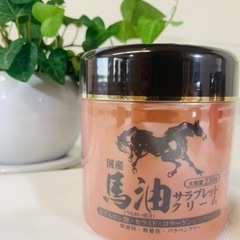 【新品・大容量】国産 馬油サラブレットクリーム 230g ×5個セットの画像