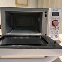 シャープ　電子レンジ　白の画像