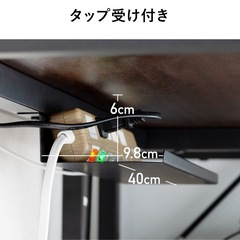 【新品】本棚要らずのシェルフ付きL字デスク！の画像