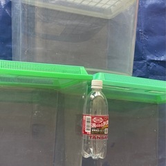 特大 虫かご　水槽　プラスチックケース　3個セット　お子様と海で魚取りや昆虫採集にどうぞ の画像