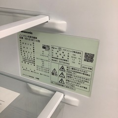 90分の無料軽トラック貸出サービス！【Panasonic】2ドア冷蔵庫（NR-B18C1）のご紹介です!の画像