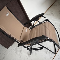 【引取限定】Coleman サウナ 椅子 折りたたみ ベージュの画像