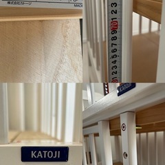 KATOJI ベビーベッド　ハイタイプ　白の画像