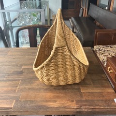 ラタン風　バスケットの画像