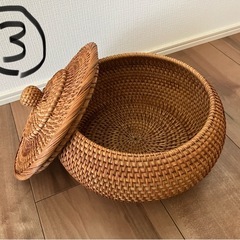 手編みの入れ物セット　の画像
