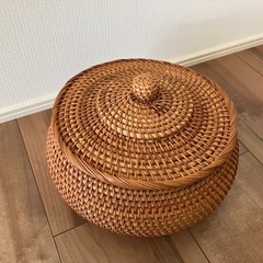 手編みの入れ物セット　の画像