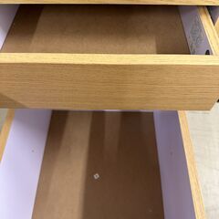 【ジャングルジャングル滋賀草津店】ジモティ来店特価!! ワークデスク キャビネット付き J-250984の画像